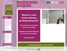 Tablet Screenshot of gordijnland.be
